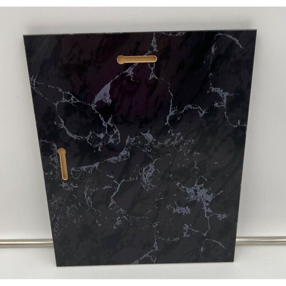 Chipper Jones Wall Plaque Photo Holder Black Marble Look With Gold Nameplate - Picture 3 of 3